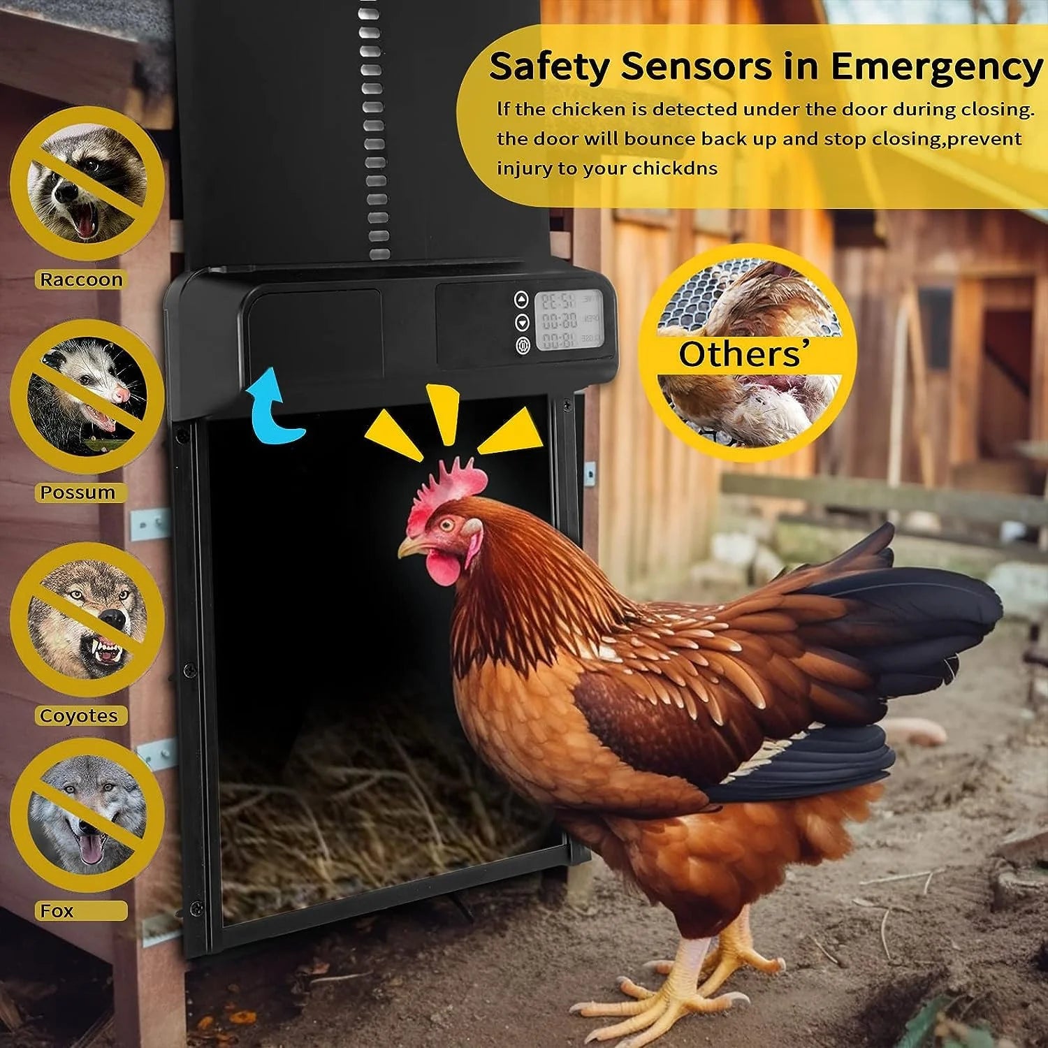 Automatic Chicken Coop Door with Timer R4730