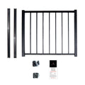 Black Powder Coated Aluminum Preassembled Deck Gate Kit R69955