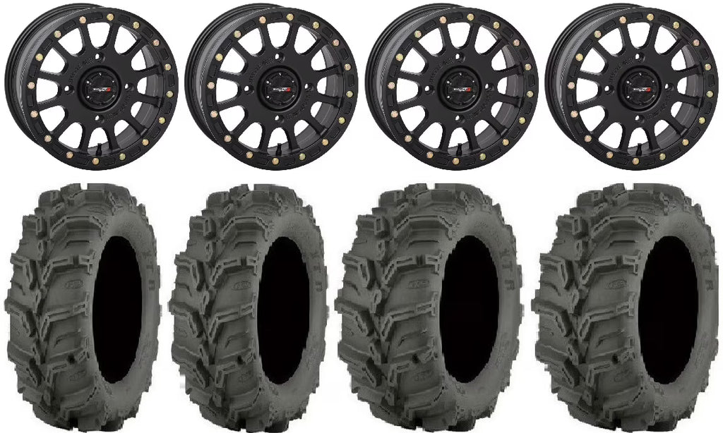 Black 14" Wheels 27" Mud Lite XTR Tires D50320