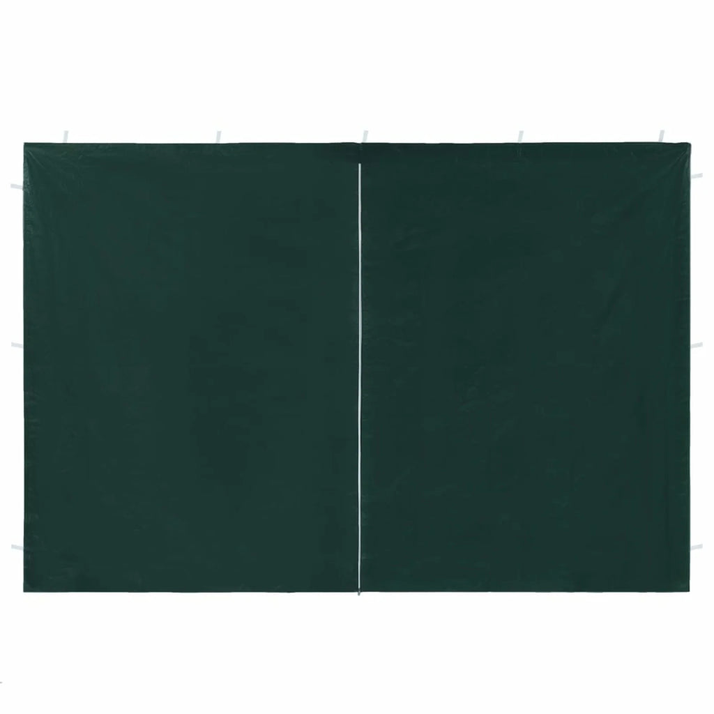 Green PE Party Tent Sidewall 2 pcs with Zipper Q214