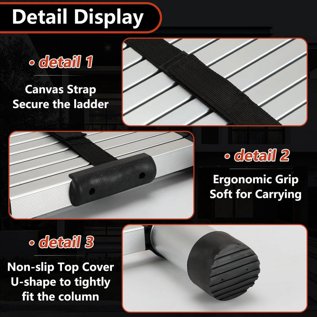8.5 Ft Compact Aluminum Telescoping Ladder U21637