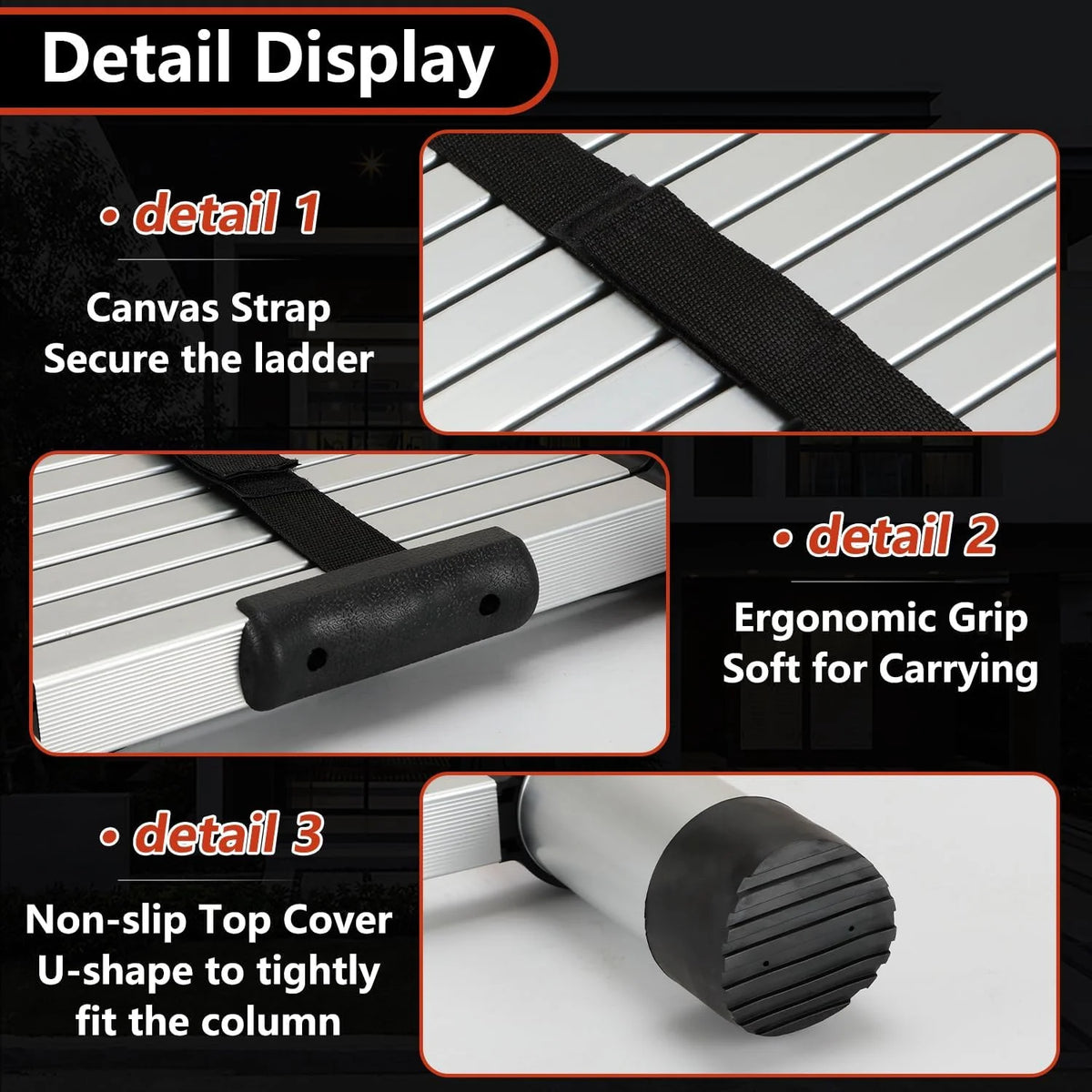 8.5 Ft Compact Aluminum Telescoping Ladder U21637