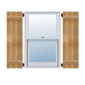 Rough Sawn Western Red Cedar Board and Batten Shutters O32811