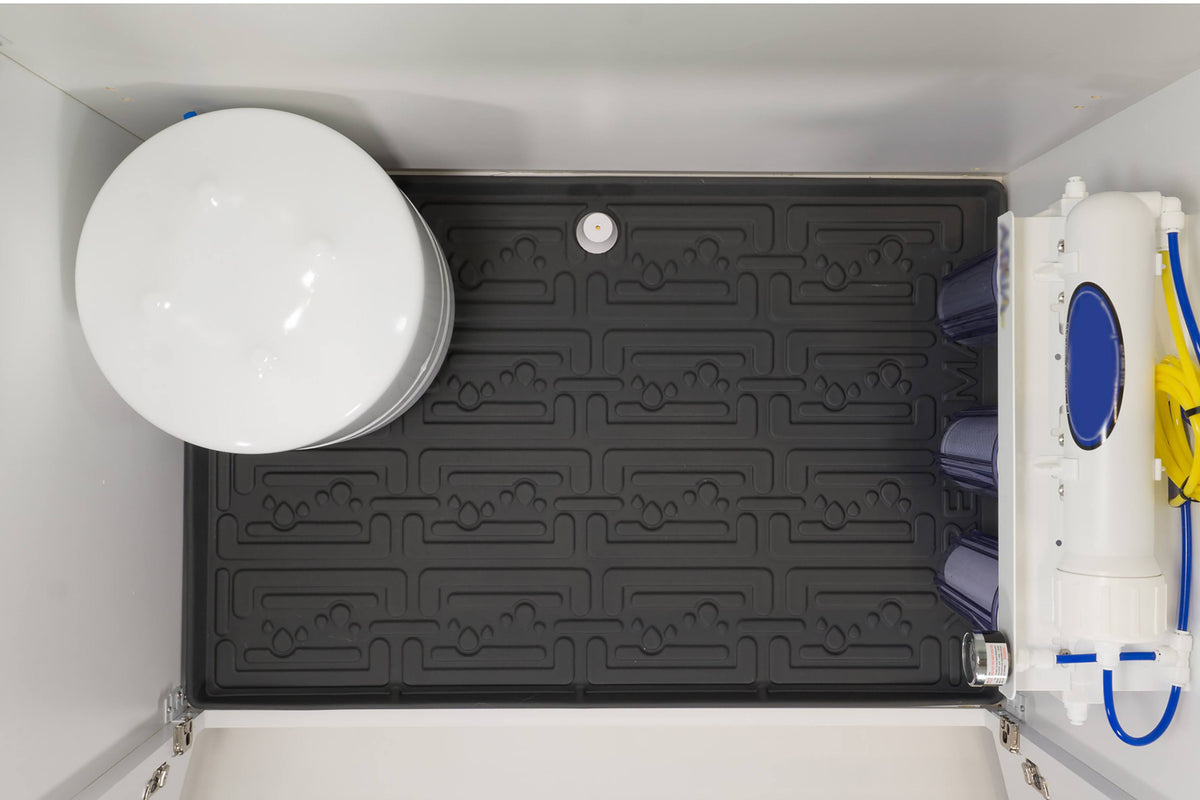 37 x 22 inch Grey Under Sink Kitchen Cabinet Mat L37027