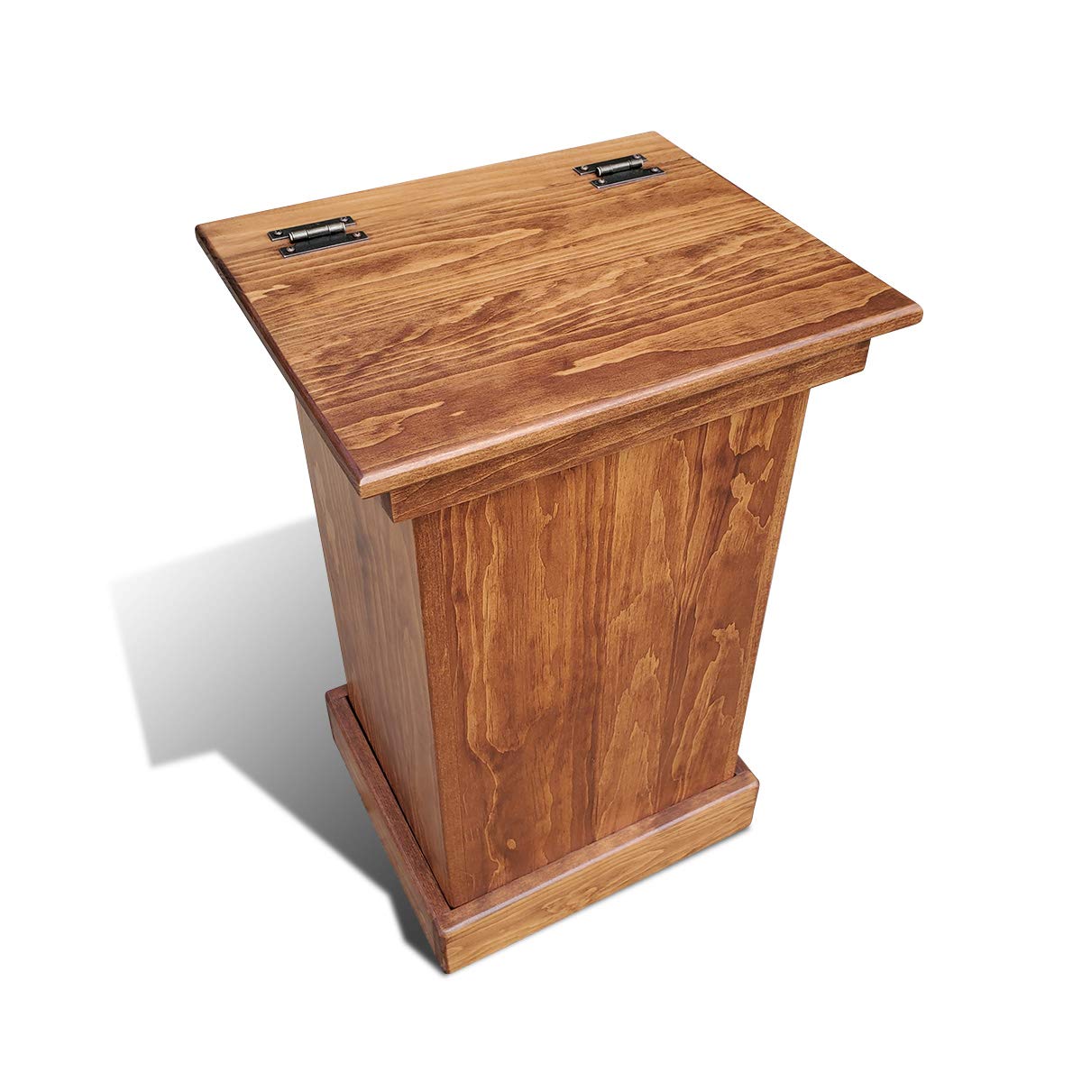 Cherry Wooden Lift Top Trash Can Cabinet T302955