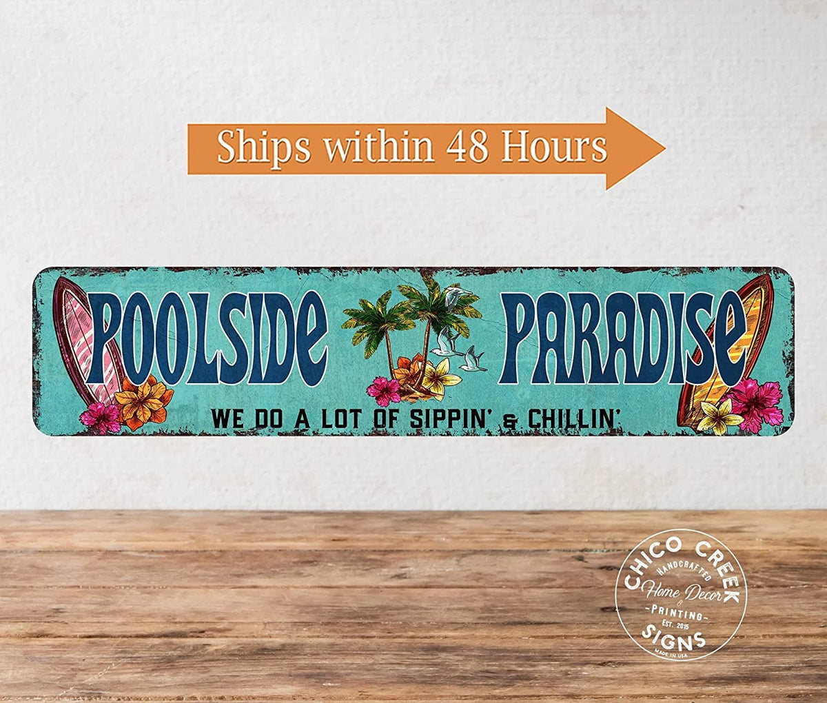 Metal Sign 4x18 G449