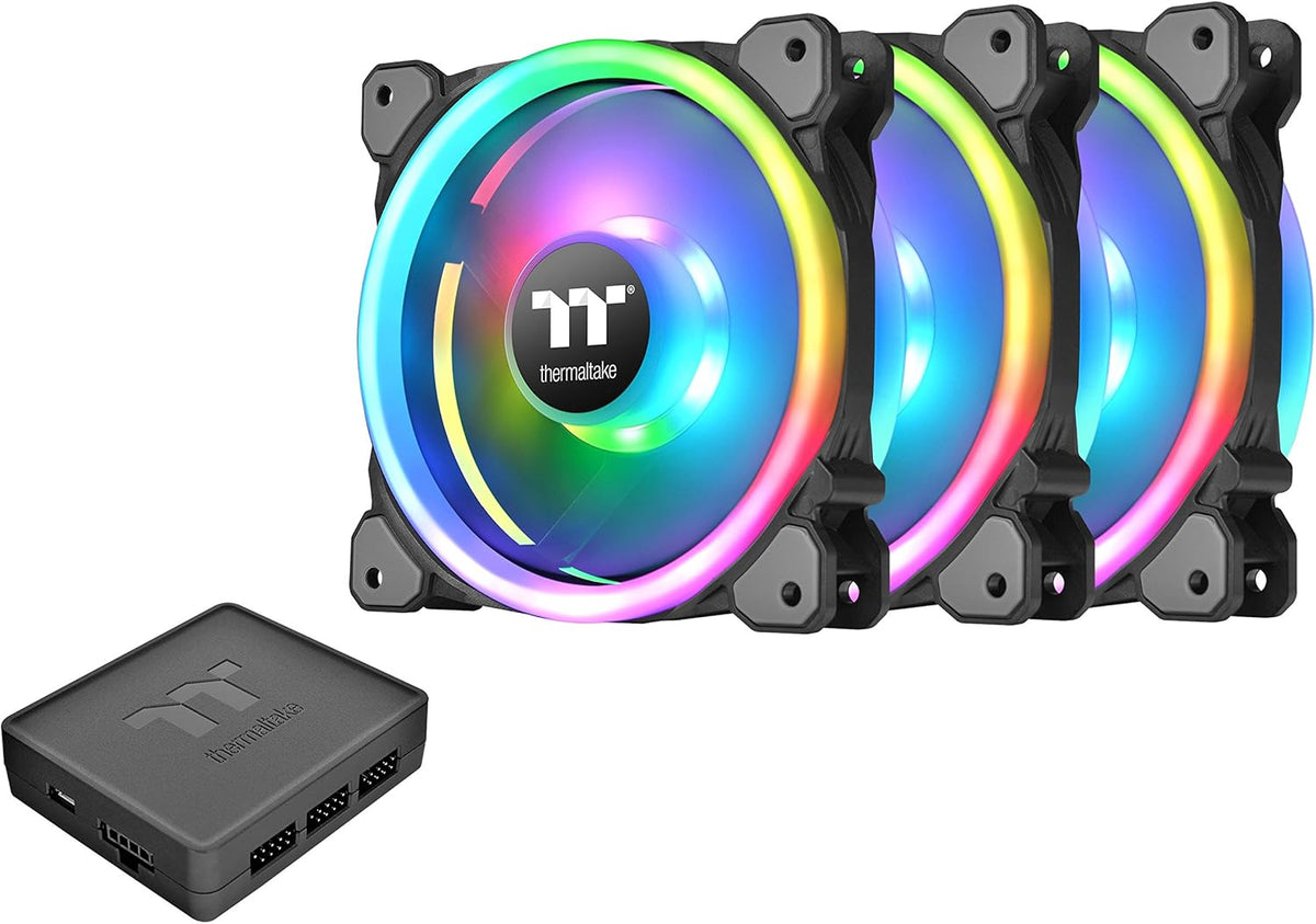 120mm 30 Addressable LED 9 Blades Case Fan 3 Pack F763644