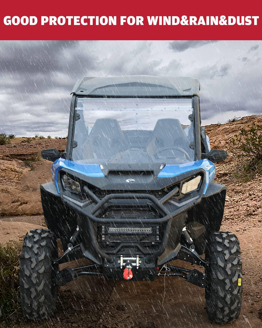 Clear Tough Polycarbonate Front Windshield for Can Am Commander 1000 A500