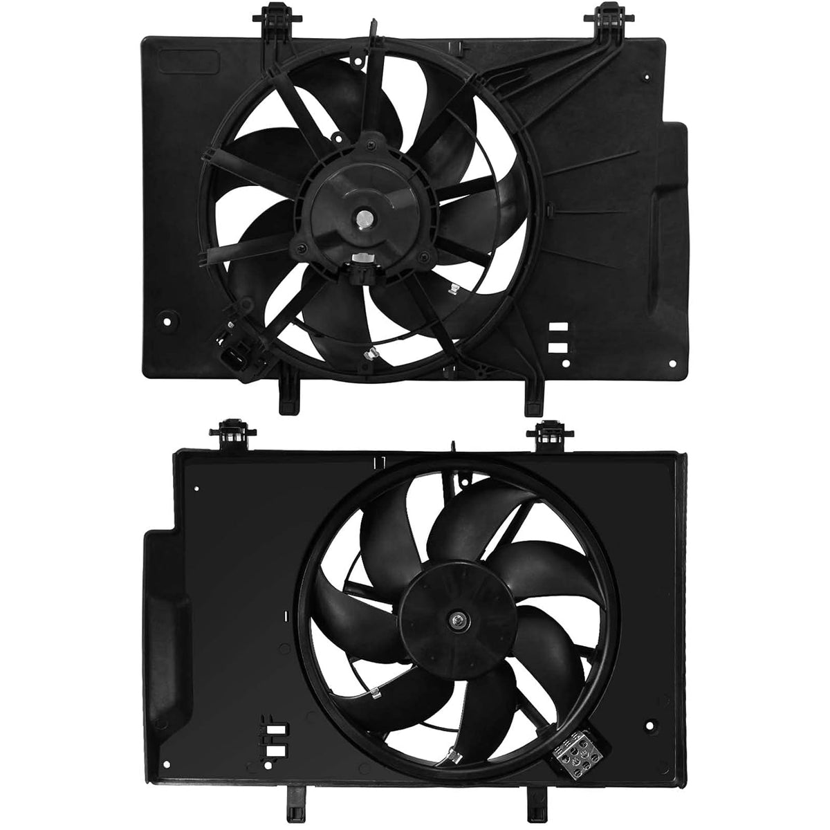 Engine Cooling Fan Assembly for Ford Fiesta 1.6L L4, Pack of 2 F72451