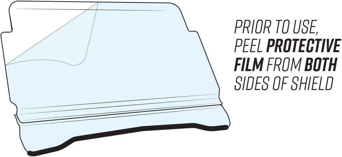 Rear Windshield for Polaris RZR XP 1000, 1/4” Polycarbonate U44686