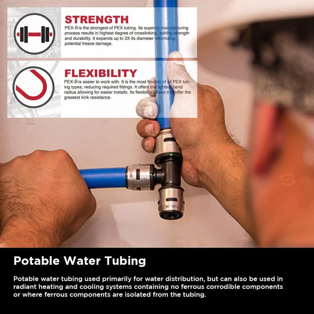 Blue Non-Barrier PEX Tubing 1 In. X 100 Feet X9434