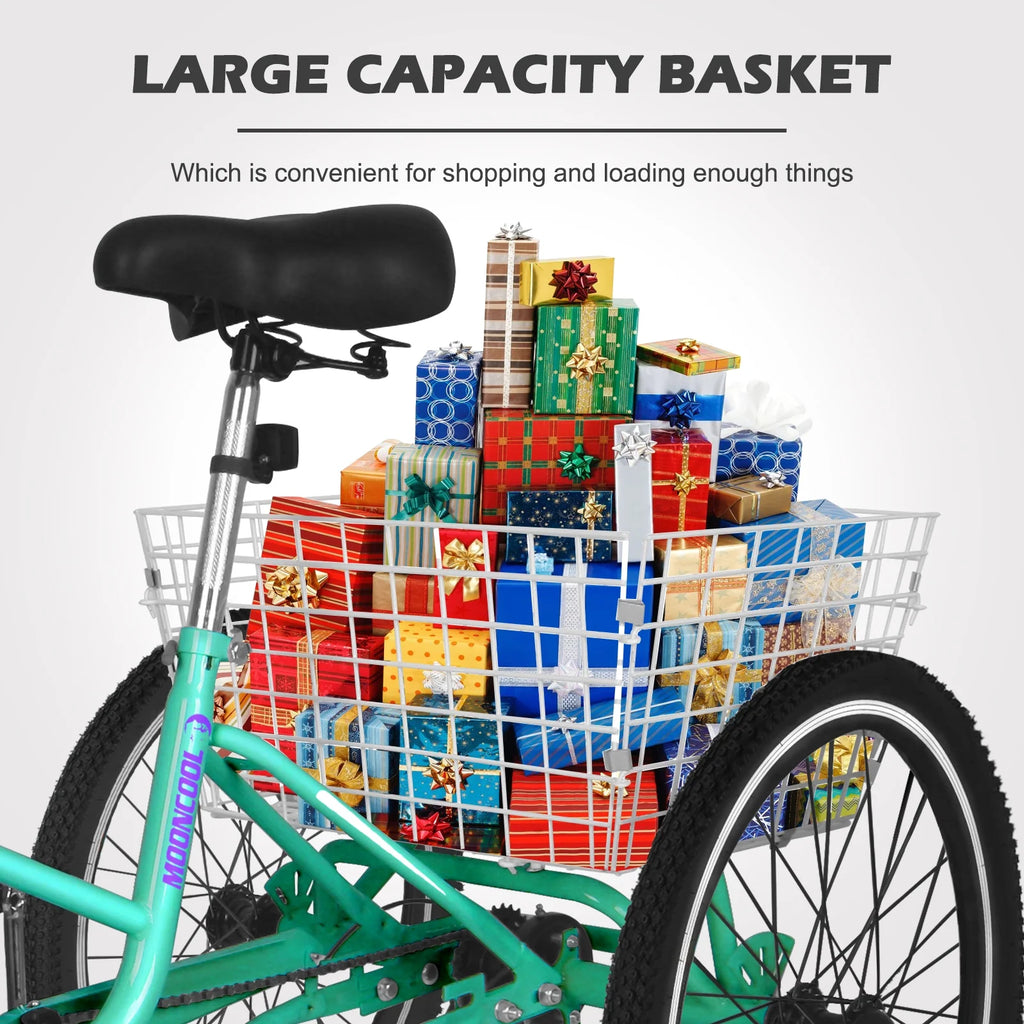 Cyan 7 Speed Adult Folding Tricycle J545291