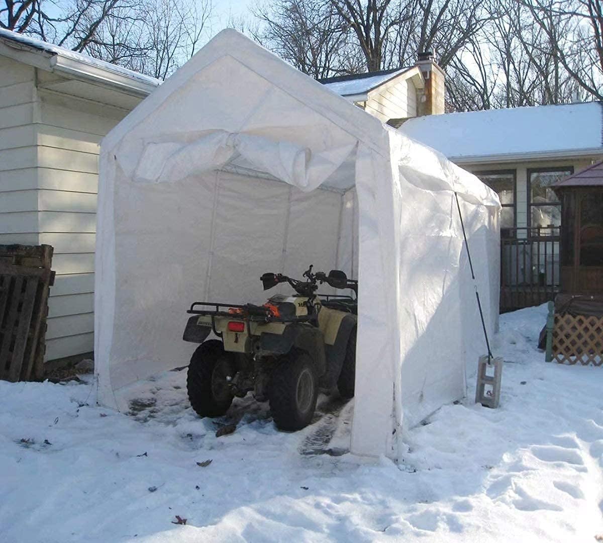 White 10'x20' Heavy Duty Car Canopy Garage G5284