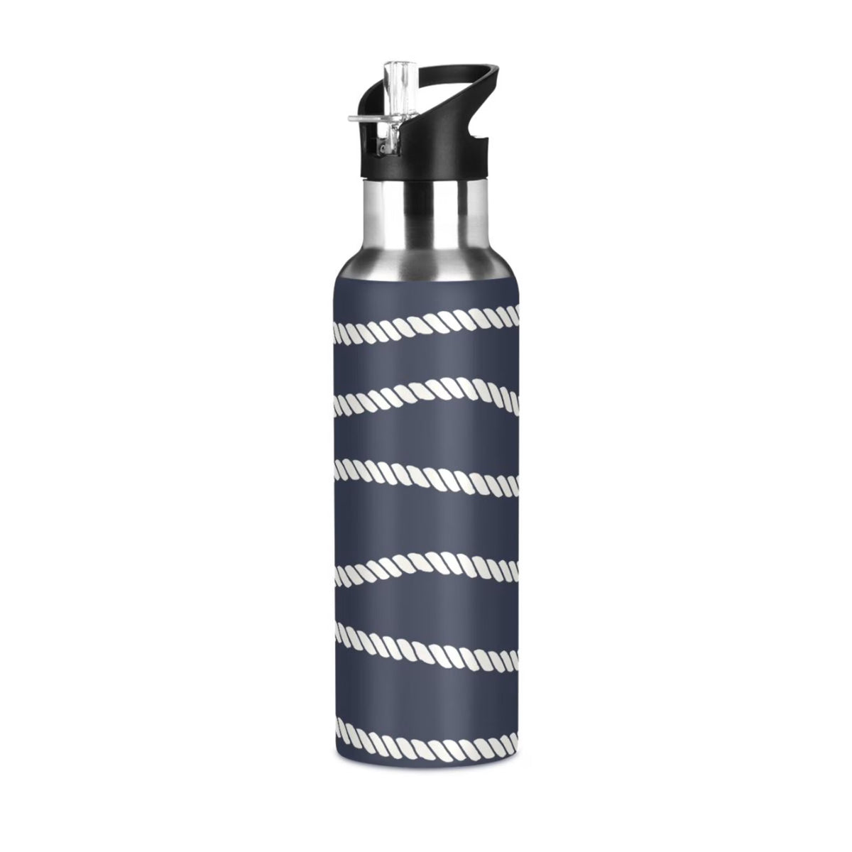 20 OZ Stainless Steel Vacuum Insulated Water Bottle with Straw Lid D81794