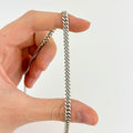 925 Sterling Silver Miami Cuban Link Chain Necklace 4mm 18'' Through 30'' K94224