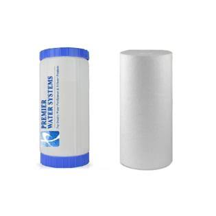2 Big Blue Sediment/GAC Water Filters Cartridge 4.5x10x22 V36360