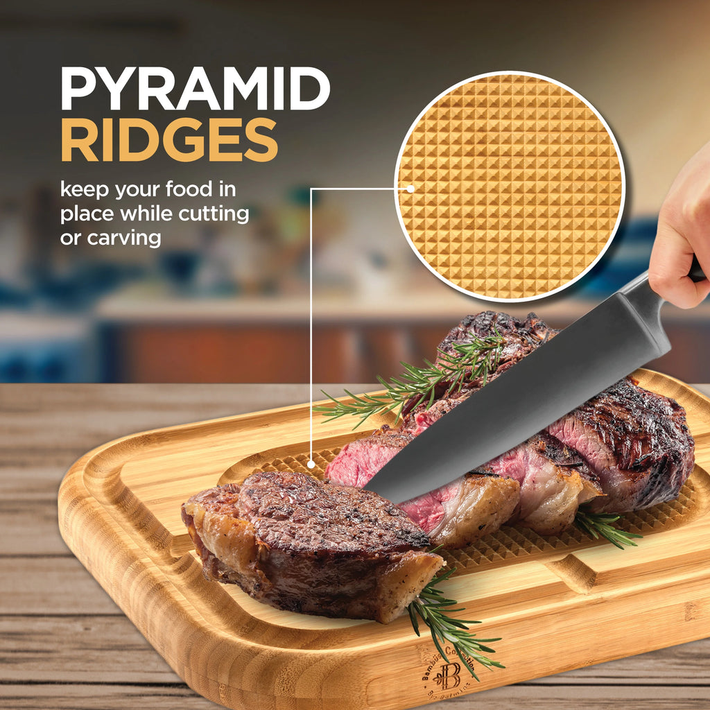 Bamboo Extra Large Cutting Board with Deep Juice Groove M6812