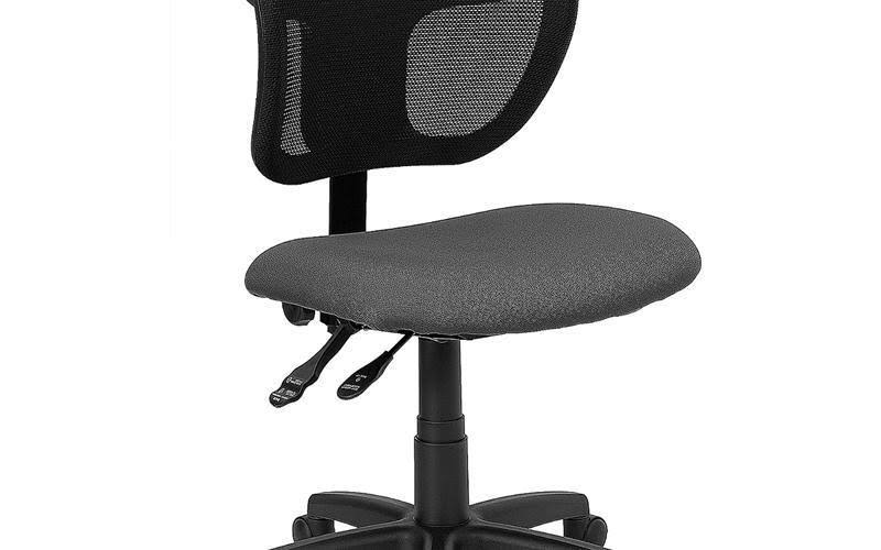 Gray Fabric Mid-Back Task Chair D802852