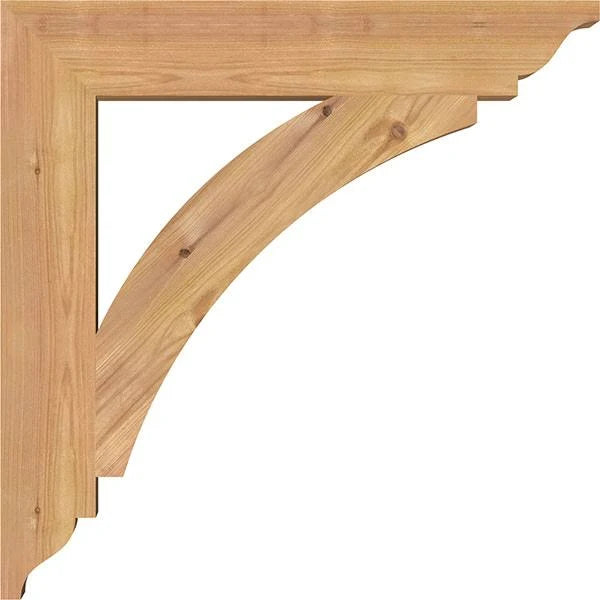 Western Red Cedar Traditional Smooth Bracket I54379