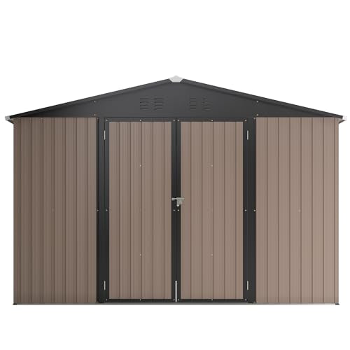 Brown Metal Storage Shed P366643