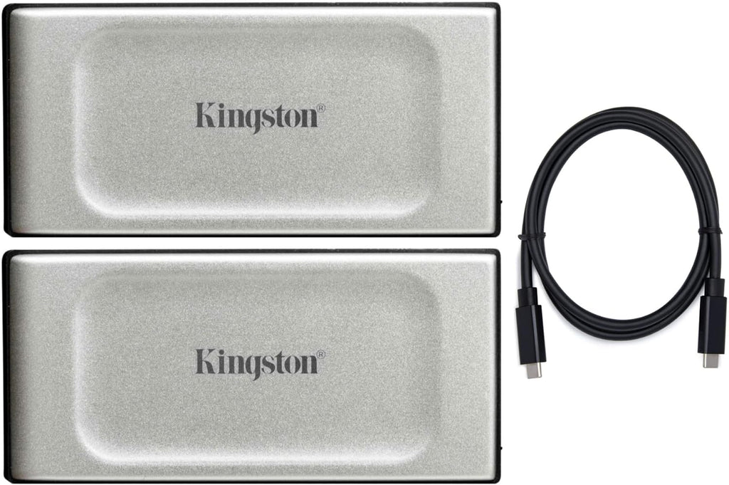 2TB Portable External SSD (2-Pack) with USB-C Cable Bundle U3212