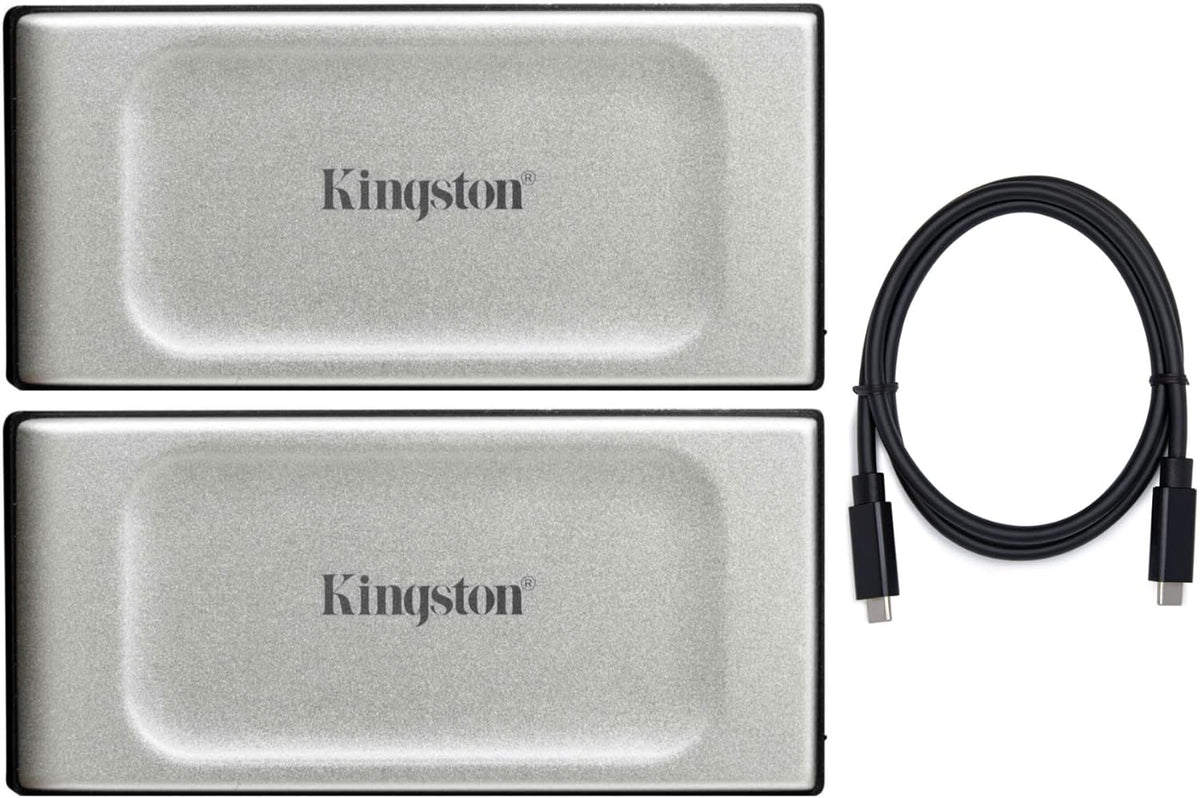 2TB Portable External SSD (2-Pack) with USB-C Cable Bundle U3212