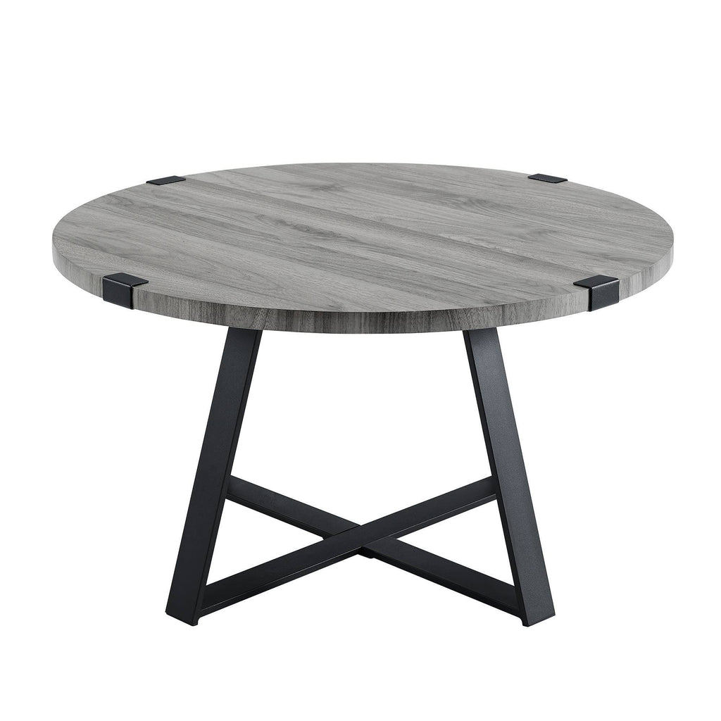 Slate Gray Round Coffee Table P26699