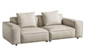 Modern Light Gray Full Leather Sofa B340642