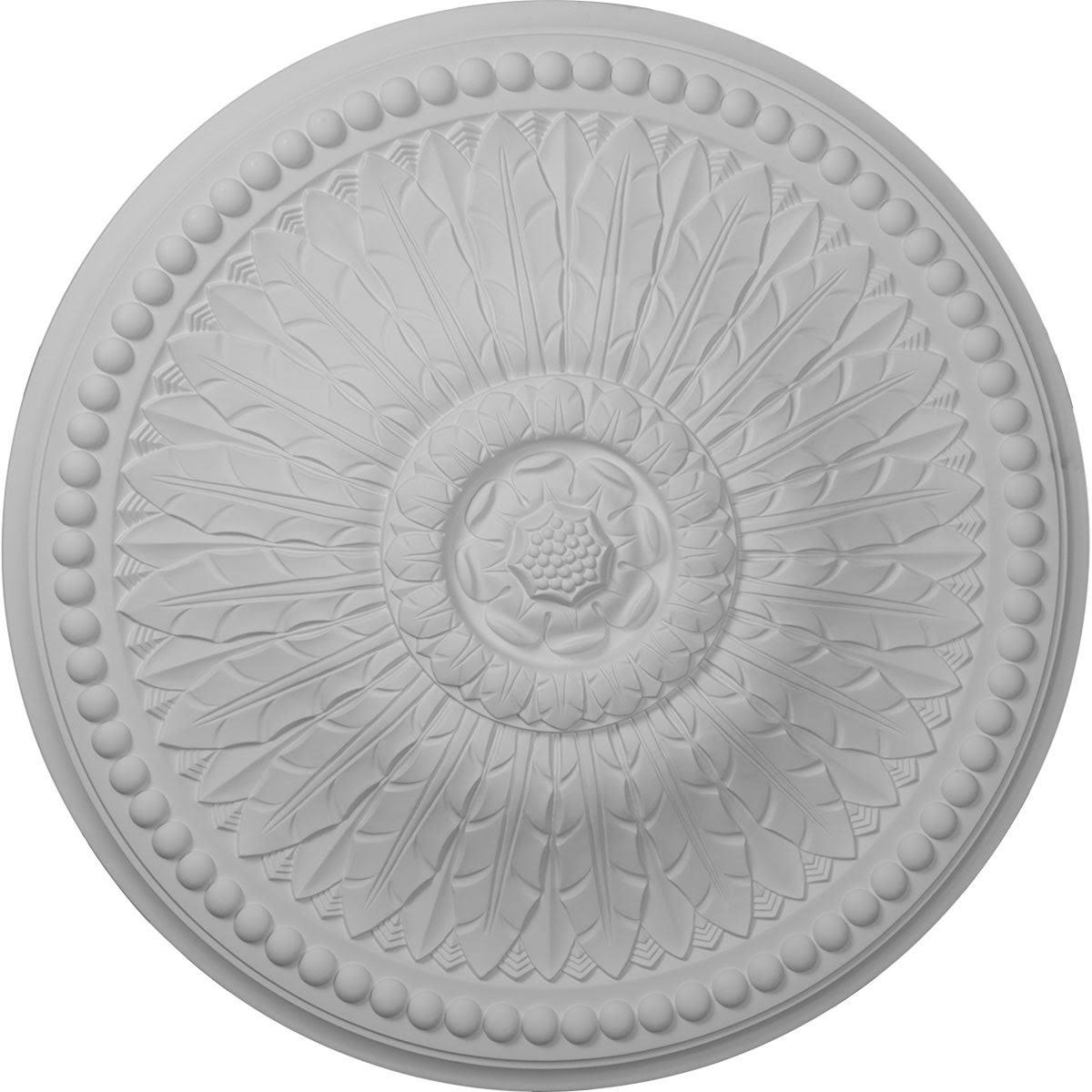 Ultra Pure White Crackle Ceiling Medallion F939986
