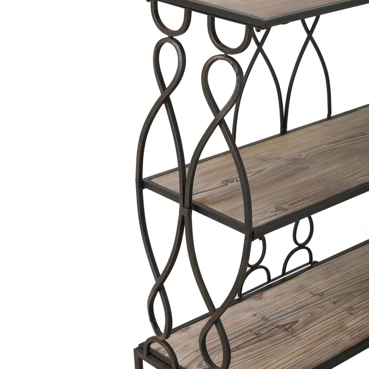 Modern Industrial 2 Shelf Firwood Bookcase Tables P290