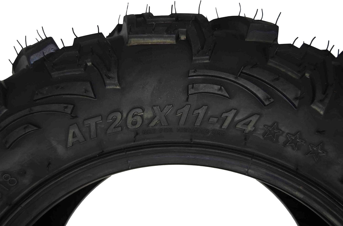 4 Set ATV Tires 26x9-14 Front 26X11-14 Rear Dual Compound 6 Ply F9720