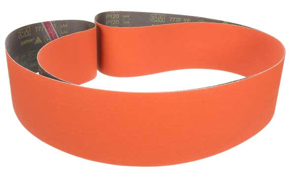 3M Cloth Belt 777F P120 YF-weight 2 in x 20 in Fabri-lok Single-Flex S34810
