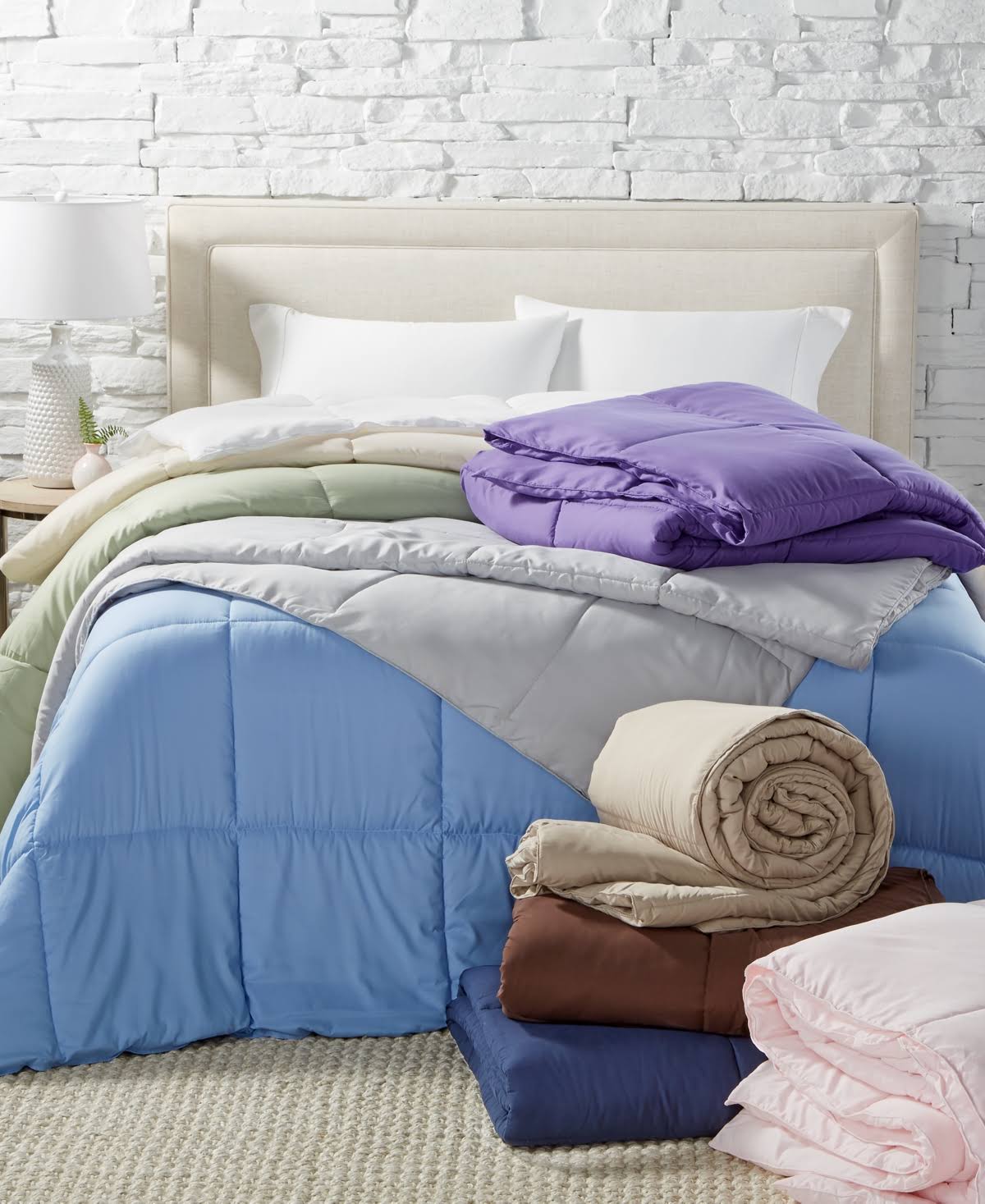 Twin Lightweight Microfiber Down Alternative Comforter X3476