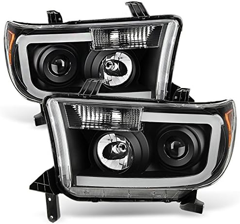SMD LED Tube Projector Headlights Pair Set U790872