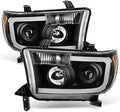 SMD LED Tube Projector Headlights Pair Set U790872