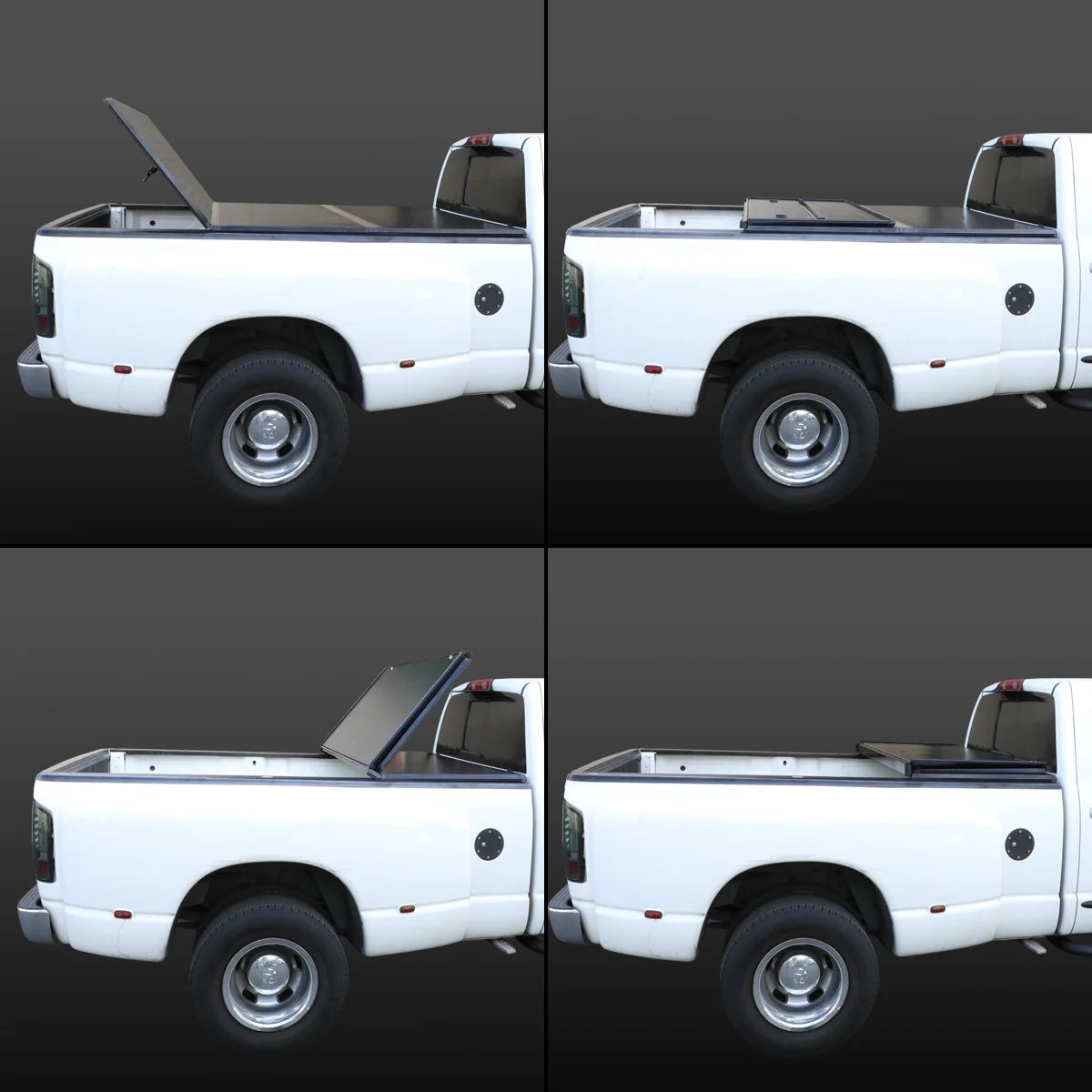 TTC-HARD-082 Solid Hard Top Tri-Fold Tonneau Cover V4610