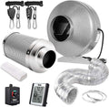 6 Inch Inline Fan Combo with Variable Speed Controller and Humidity Monitor W236976