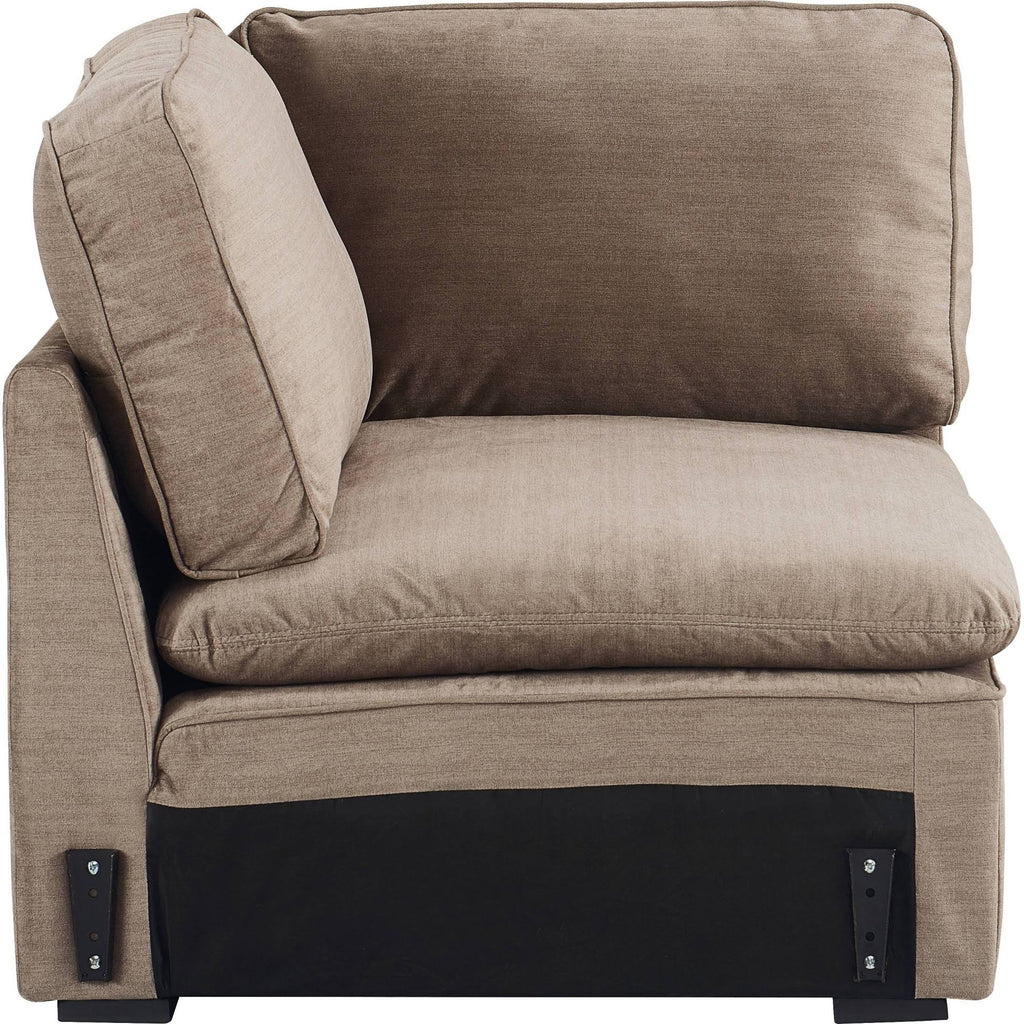 Modular Fabric Corner Chair in Tan I21679