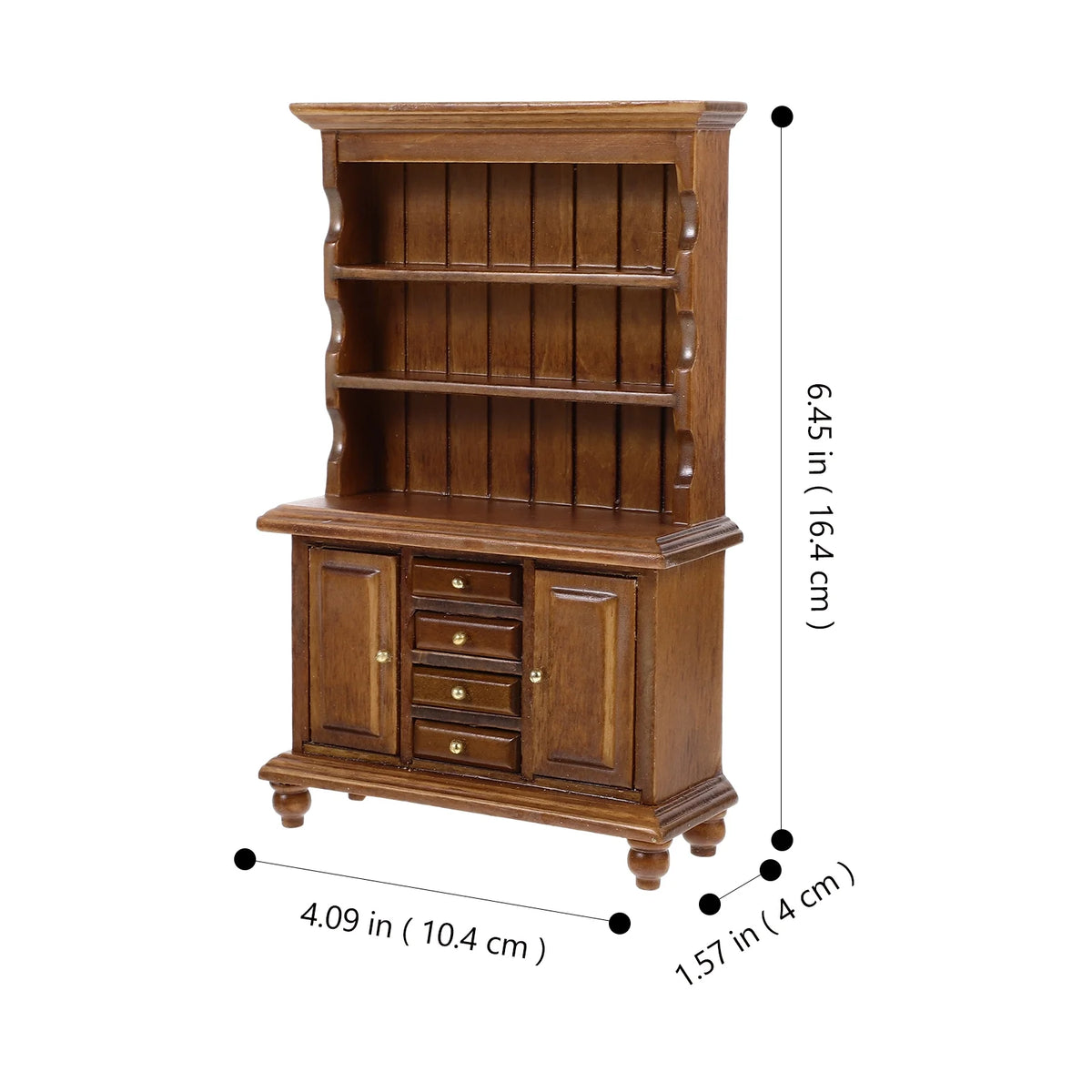 Walnut Color Miniature Bookcase Bookshelf O51510
