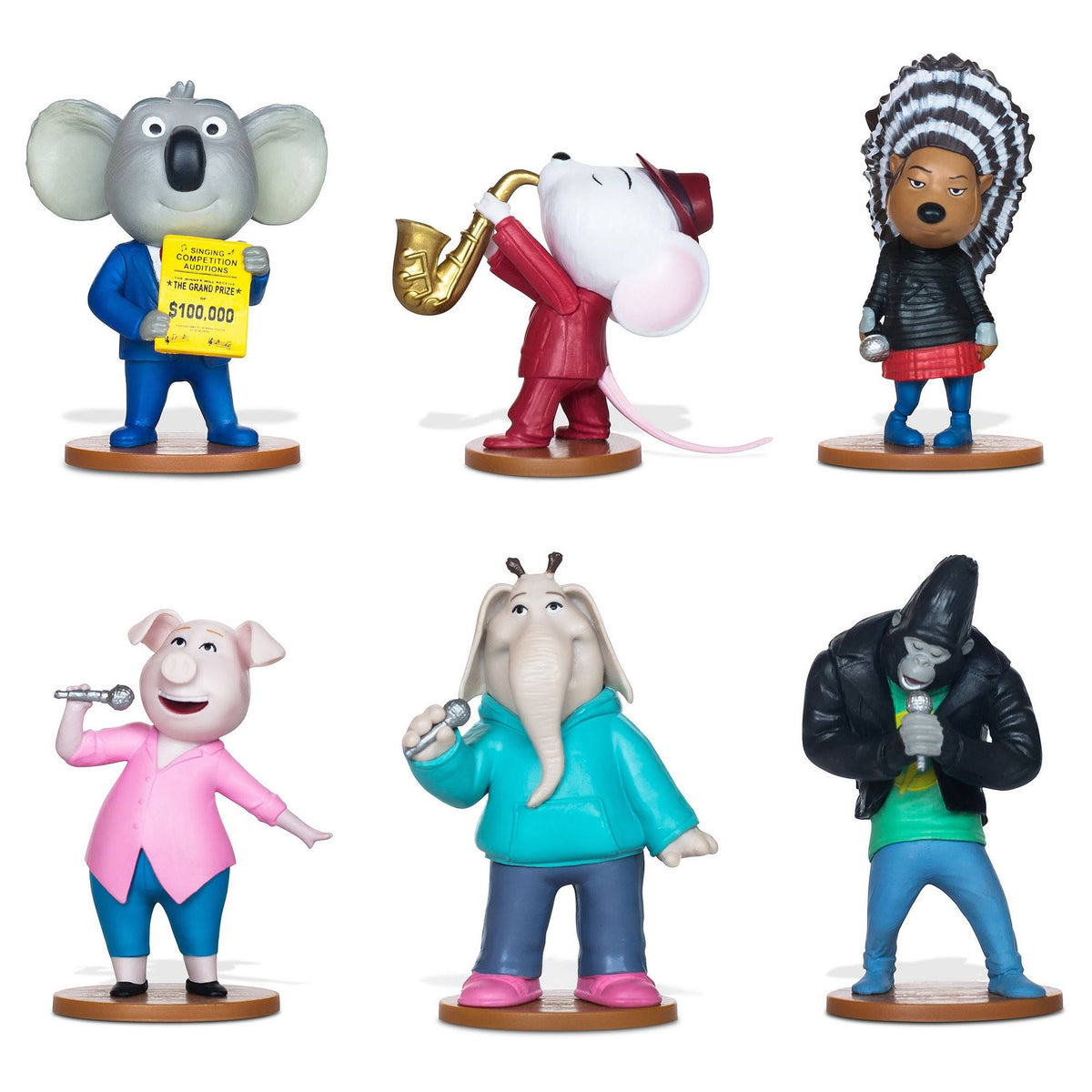 6-Piece PVC Figure Play Set Q835