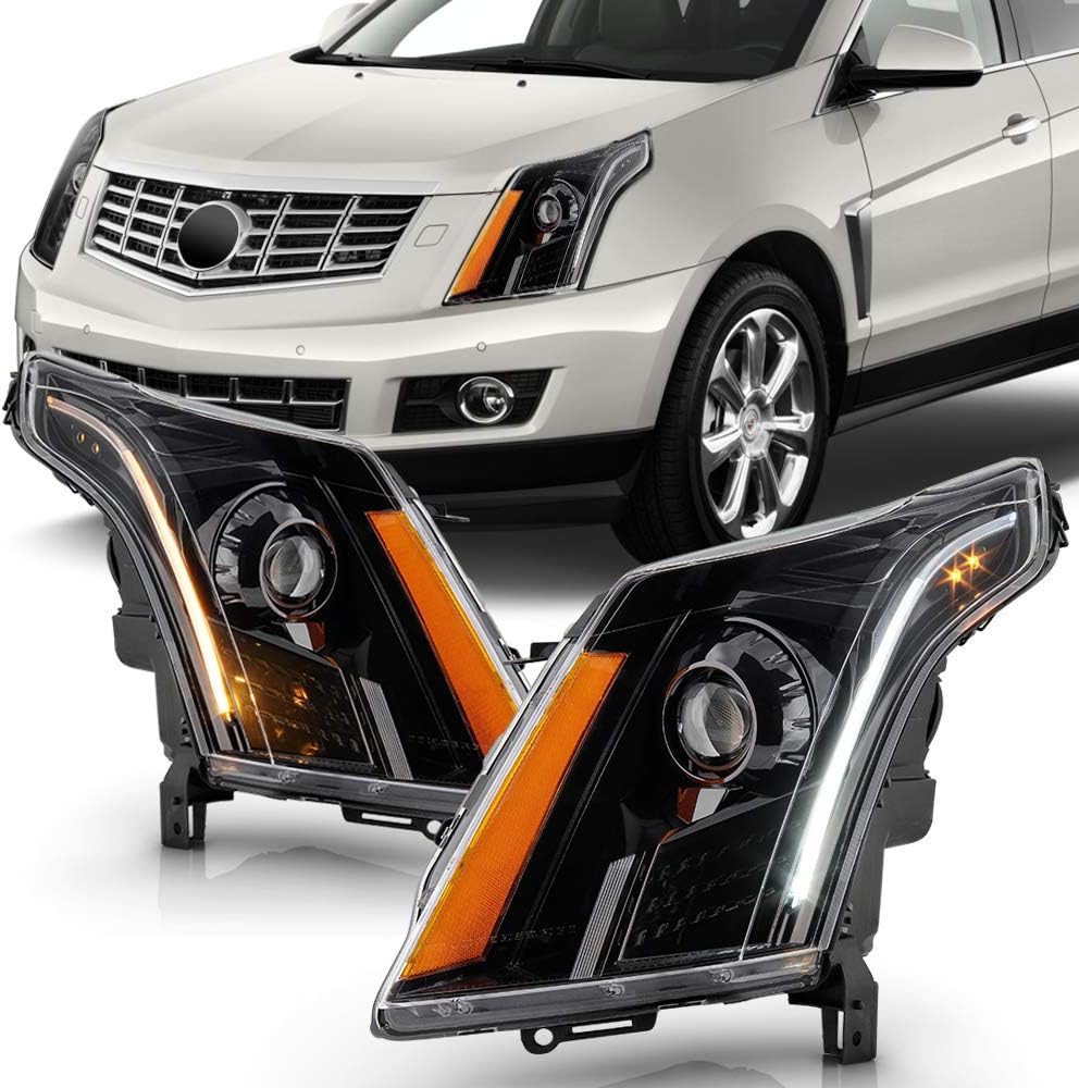 Black Housing Projector Headlights with LED Tube B756055