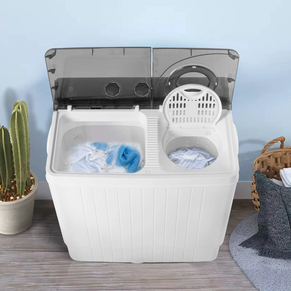 26lbs Twin Tube Washing Machine with Drain Pump P5308