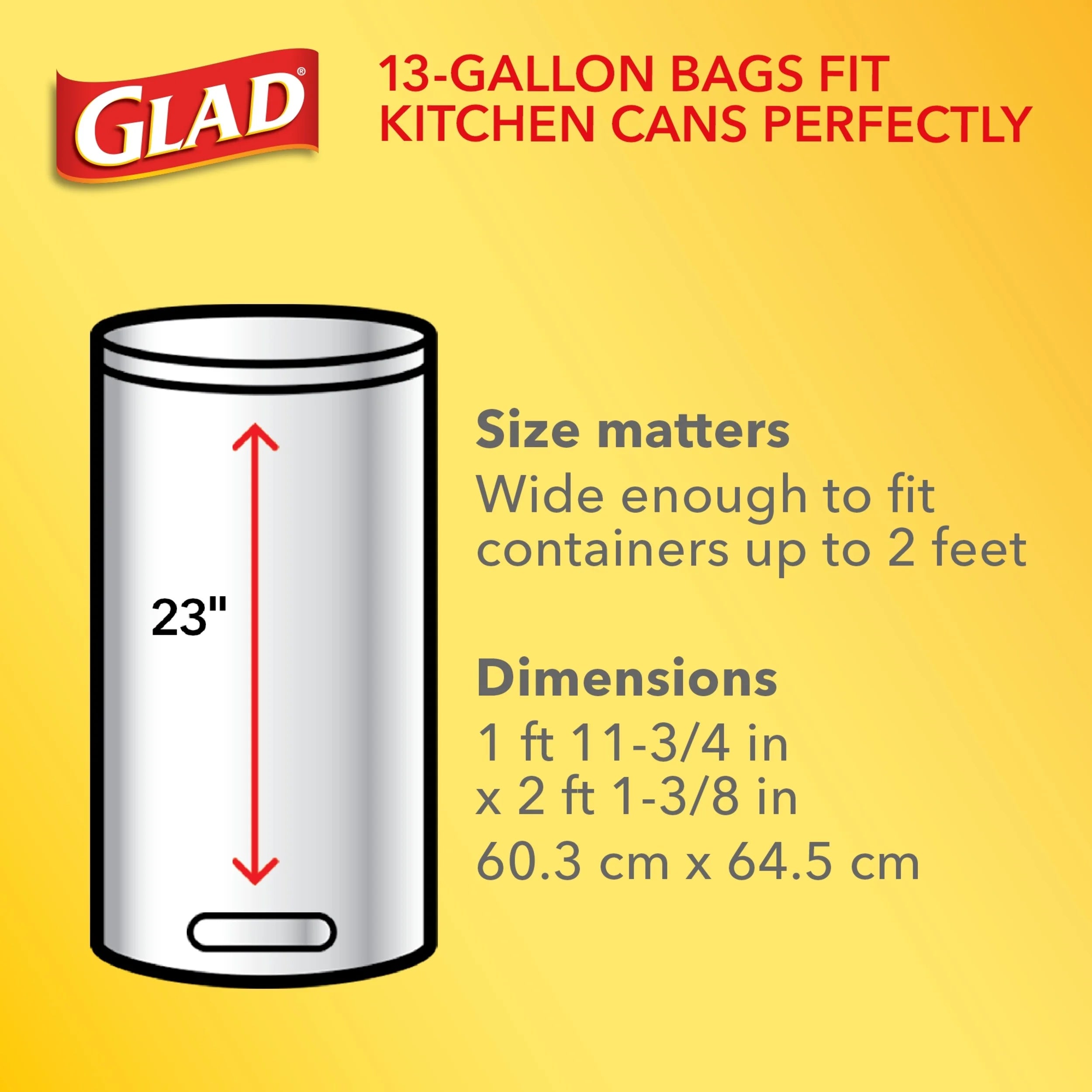 20 Gallon Grey Kitchen Drawstring Trash Bags, 80 Count F41593