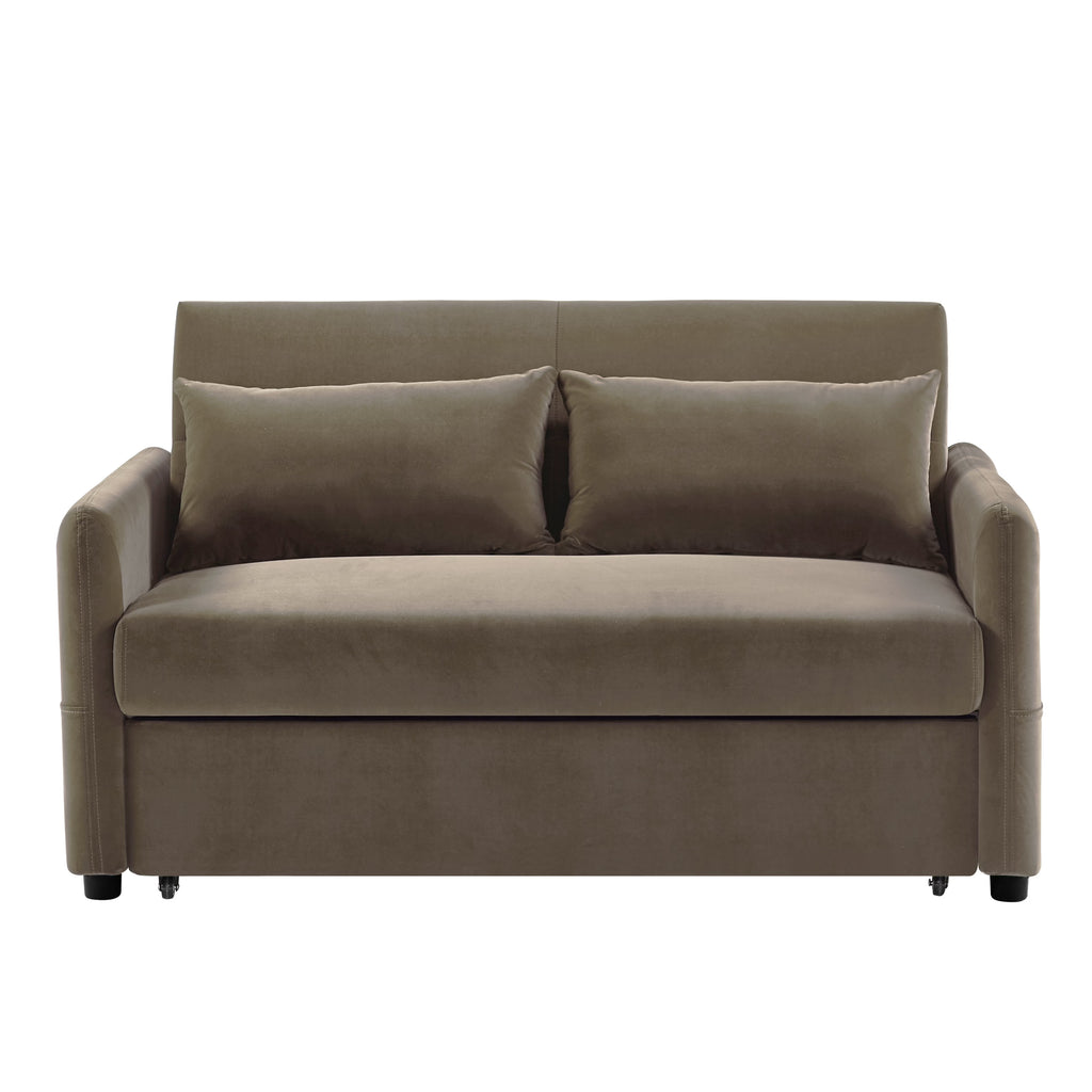 Convertible Velvet Loveseat Sofa K464