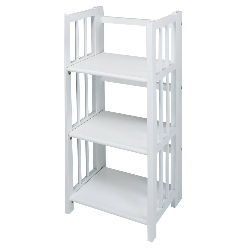 White 3-Shelf Folding Bookcase B4465