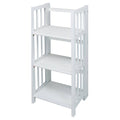 White 3-Shelf Folding Bookcase B4465