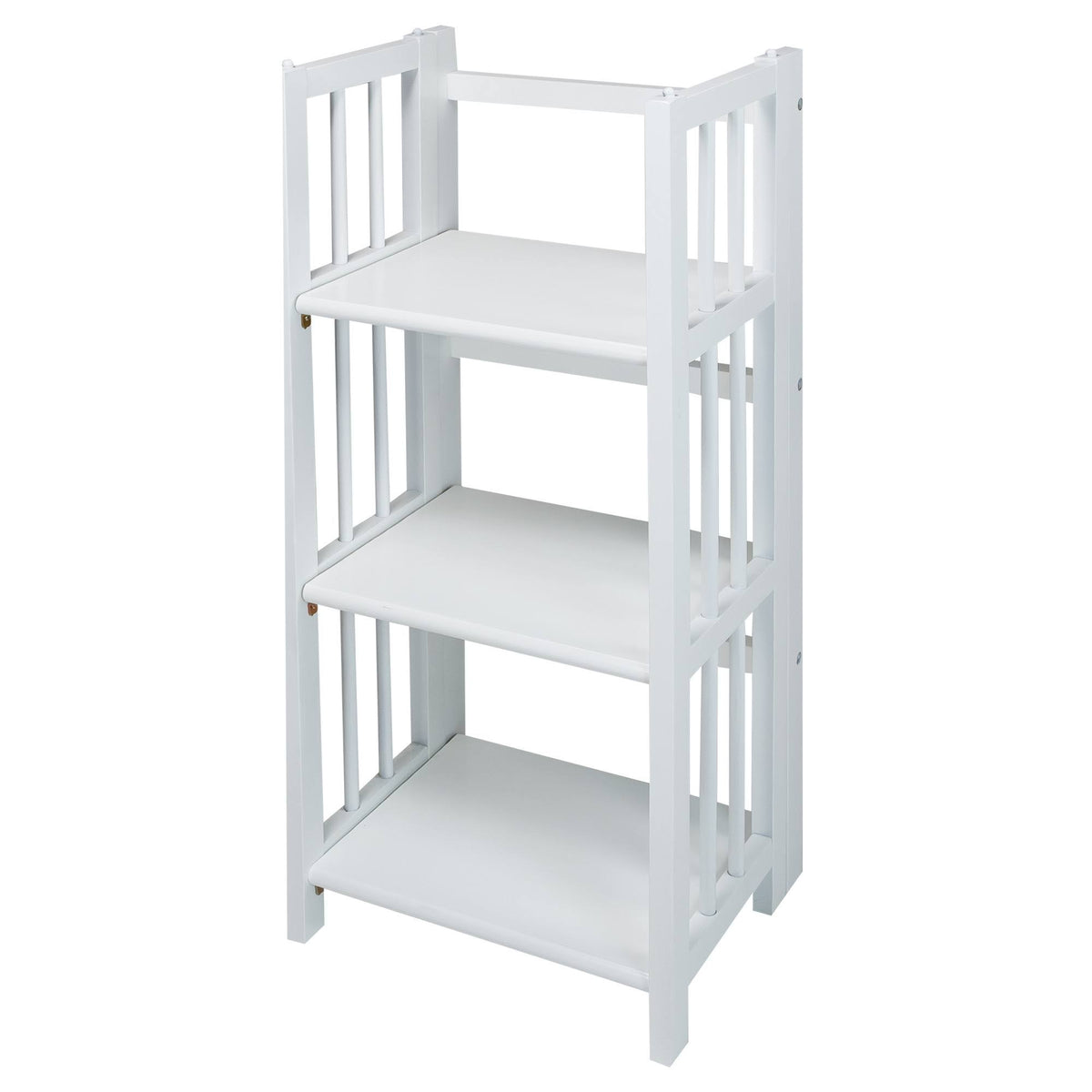 White 3-Shelf Folding Bookcase B4465