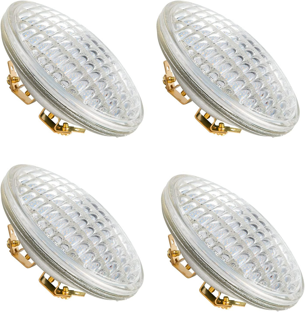 PAR36 LED Landscape Light Bulb, 6W 600 Lumen, Daylight White 6000K, 12V DC/AC, 4 Pack Q634