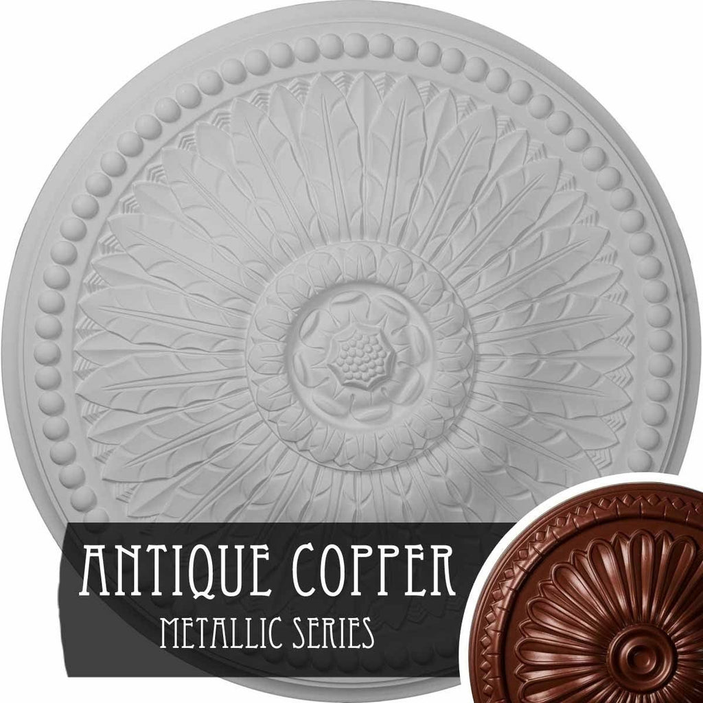 Ultra Pure White Crackle Ceiling Medallion F939986