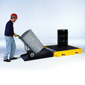 Spill Pallet Ramp, Black, 700 lb. K94408